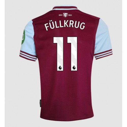 Fotbalové Dres West Ham United Niclas Fullkrug #11 Domácí 2024-25 Krátký Rukáv